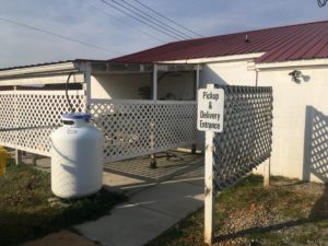 office entrance of the Chicken Education Unit