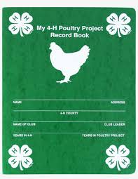 picture of poultry project record book cover