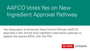 Cover photo for Association of American Feed Control Officials Approves New Animal Food Ingredient Pathway